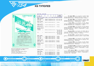 ТУ-154М начало эксплуатации 1986 г.